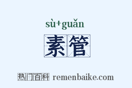 素管是什么意思的图片
